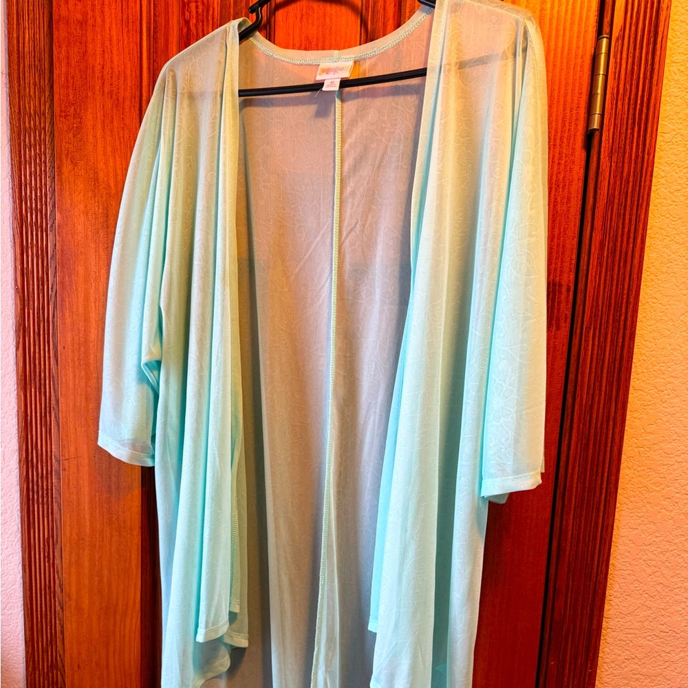 Lularoe mint green cover up medium